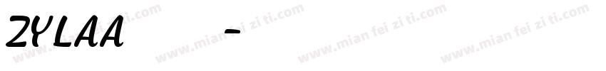 ZYLAA 贰零贰零字体转换
